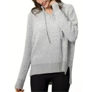 Green Tea *Khaki* Popcorn Knit Cozy Pullover Hoodie